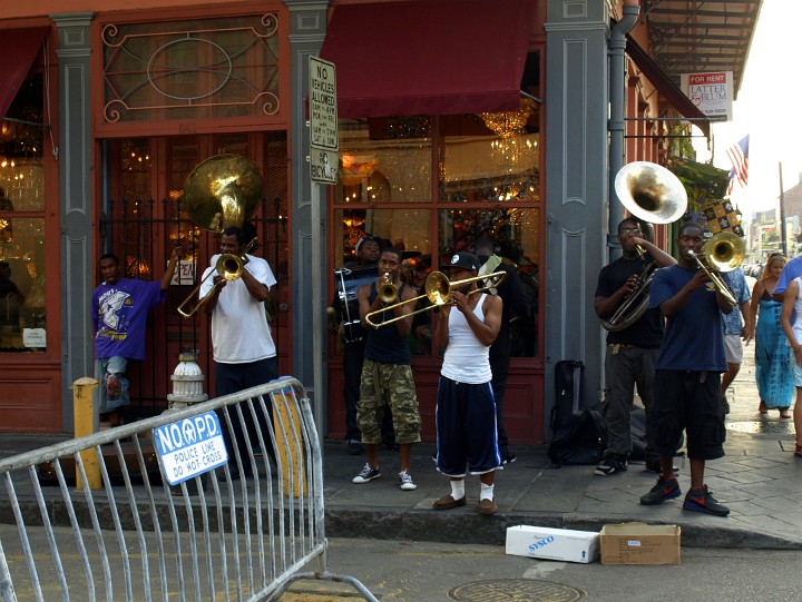 Brass Band Jamming on Royal Street Brass Band Jamming on Royal Street