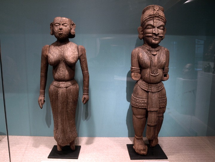 Standing Male and Female Bhuta Figure From the Malabar Coast of South India Standing Male and Female Bhuta Figure From the Malabar Coast of South India